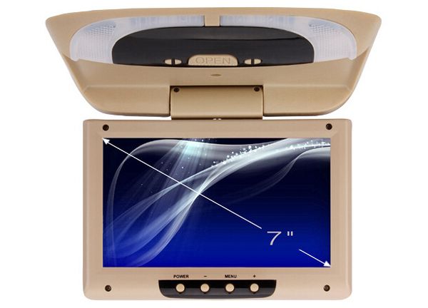 

7 inch car roof mount flip down monitor tft lcd monitor