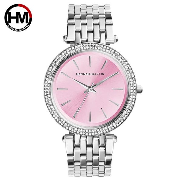 

hm luxury women watches diamond famous brand elegant dress quartz watch ladies rhinestone wristwatch relogios femininos 2020, Slivery;brown