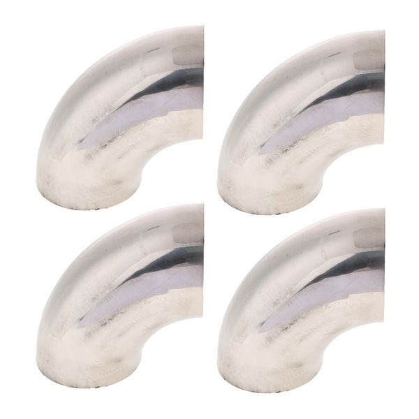 

4x car auto 3\" 90° bendable mandrel weld-on exhaust pipe thickness:1mm