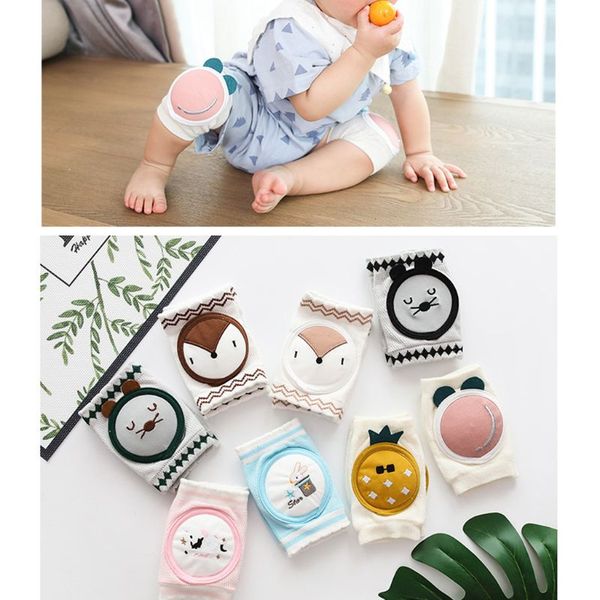 

детские наколенники дети безопасность ползучая колено подушка для новорожденных малышей грелки ноги колено поддержки protector kneecap, Pink;yellow