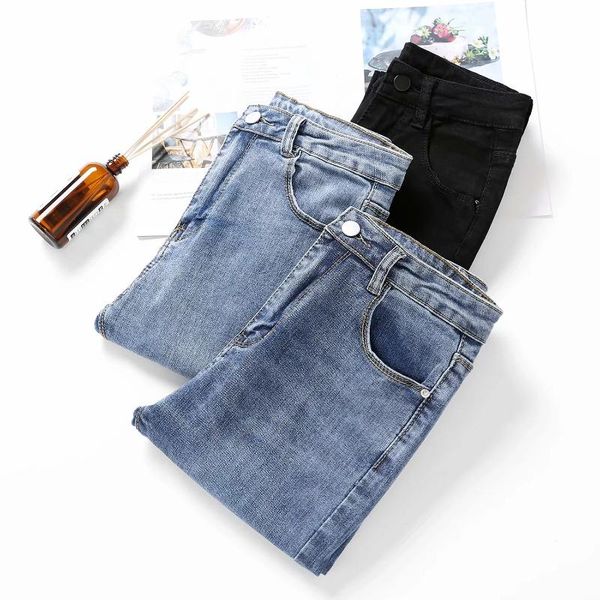 

x3963-7317 women's dress new products elasticity tight-fit skinny capri jeans, Blue