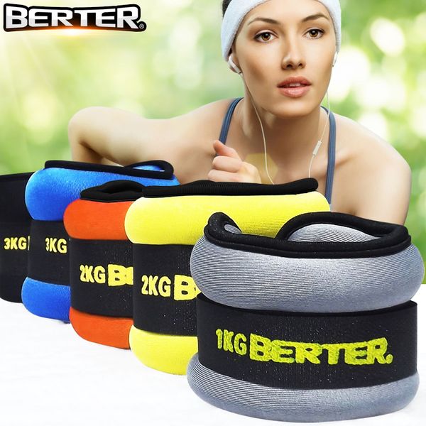 

2pc/1pair 1kg leg ankle weights straps wrist weight strength training exercise fitness equipment for running basketball football, Blue;black
