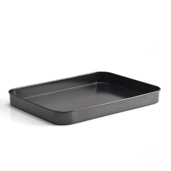 

10inches black non-stick rectangle carbon steel cake bread baking tray