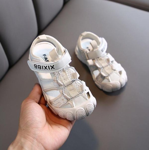 

fashion boys & girls summer lightweight sandals kids sports sandals soft comfortable children beach shoes size 21-30, Black;red