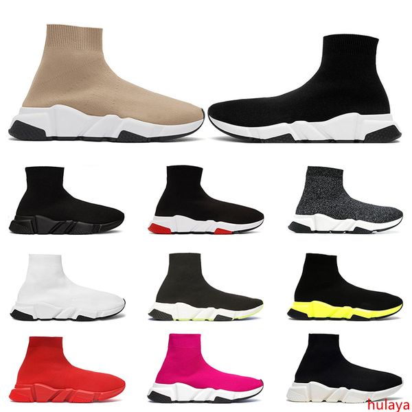 

2020 socks designer shoes platform luxury casual of triple beige black white red bule flat mens womens sports sneakers fashion size 36-45