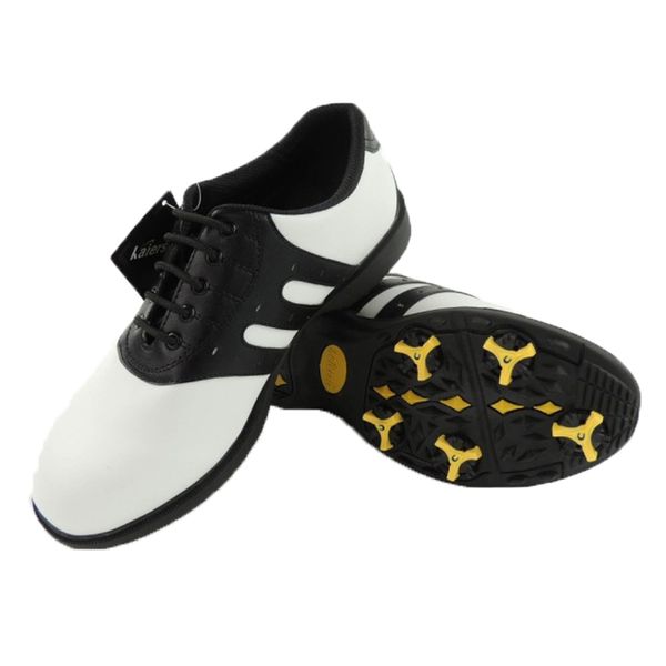 

plus size 40-46 men golf shoes mens leather breathable waterproof shoes activities nail spikes non-slip golf sneakers
