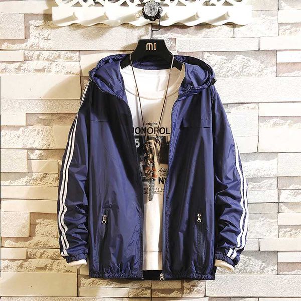 

new 2020 casual men's thin jackets spring autumn hooded outerwear brand male clothes plus size s-4xl, Black;brown