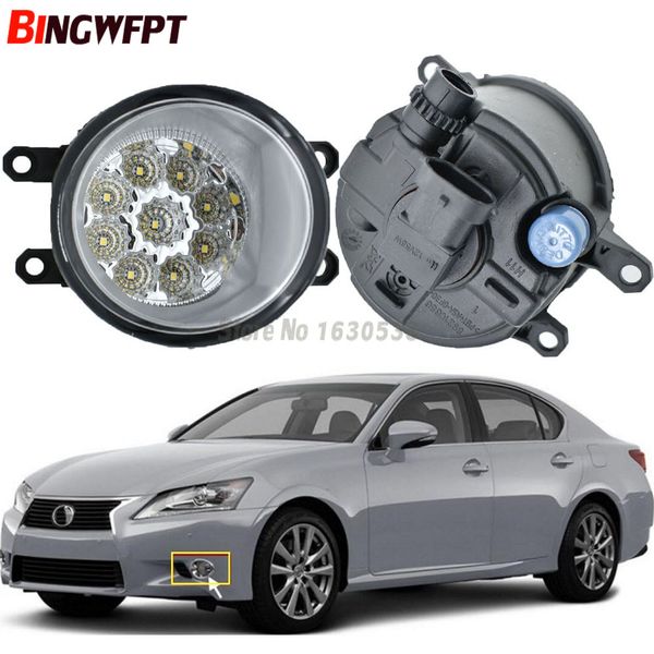 

2pcs high bright led fog lights white yellow for gs gs350 gs460 gs450h 2011-2015