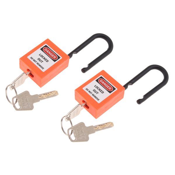 

2 pcs premium safety lockout padlocks - insulated padlock