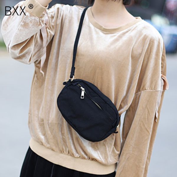 

bxx] 2020 spring all-match high capacity solid color mini phone bag canvas shoulder bags environmental shopping bag women hk626