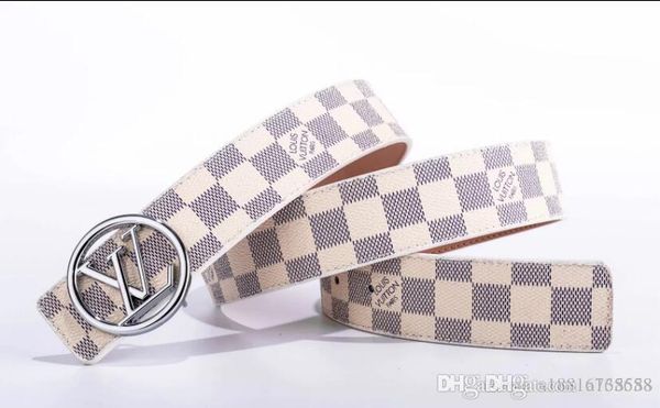 

big large buckle genuine leather belt with box designer belts men women new mens belts luxury belt ing, Black;brown