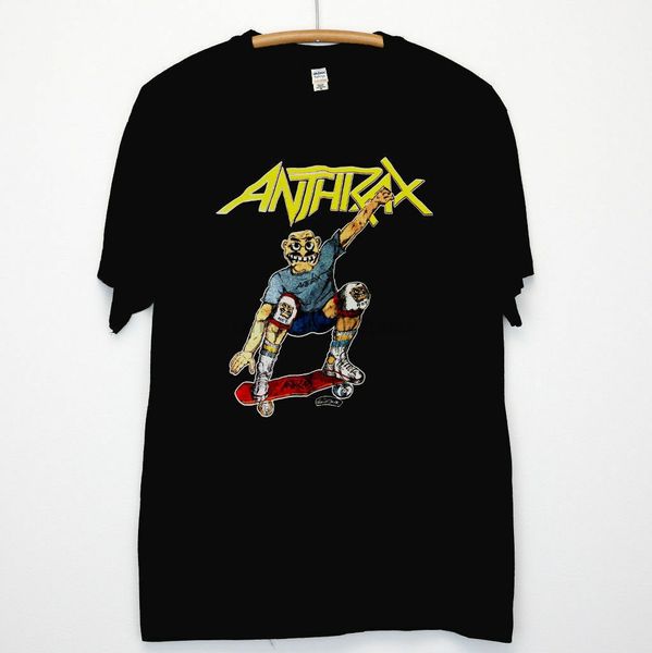

rare anthrax spreading the disease japan tour t-shirt vtg 80s usa size s - 3xl(1, White;black