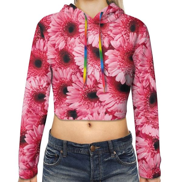 

noisydesigns hoodies women 2019 flower female long sleeve solid color hooded sweatshirt hoodie tracksuit sweat coat casual, Black