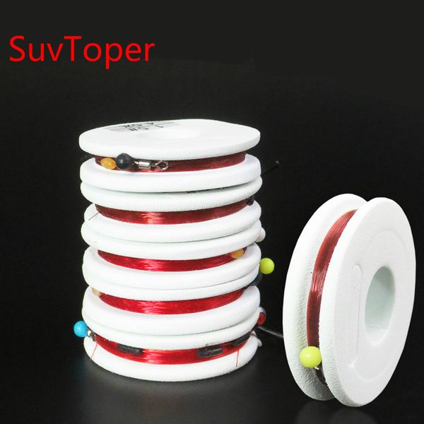 

suvr 10pcs high strength durable superfine nylon fishing line group strong toughness fishing lures line group 4.5/5.4/6.3m