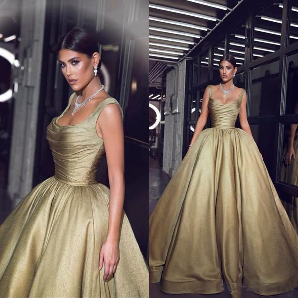 

African Plus Size Evening Gowns Sexy Spaghetti Straps 2019 Prom Dresses Satin Special Occasion Dress for Women