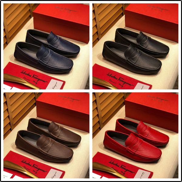 

20ss men shoes luxury brands braid loafers leather casual driving oxfords shoes men loafers moccasins italian shoes for men flats, Black