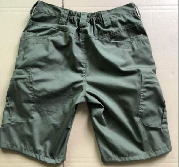 

summer men's outdoor sports multi pocket tactics short trousers male climbing riding army training camo tactical cargo shorts outdoor s, Brown;gray