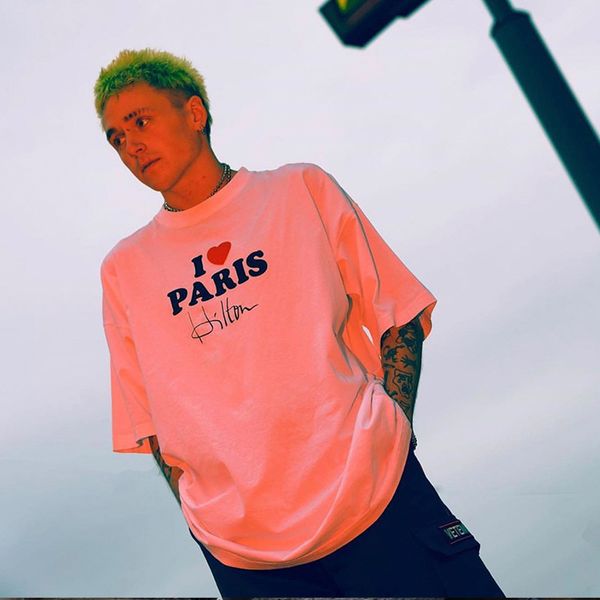 

summer designer vetements short-sleeved t-shirt vtm wittmeng 2020 ins casual loose short-sleeved t-shirt men's brand short-sleeved t-sh, White;black