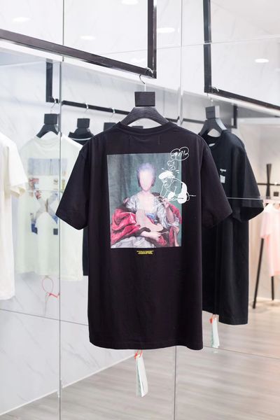 

Безликая молодая женщина граффити портрет королевы с короткими рукавами масляно