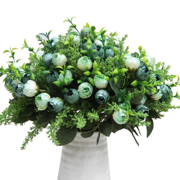 

rose bud bouquet pearl artificial silk flowers flower arrangement