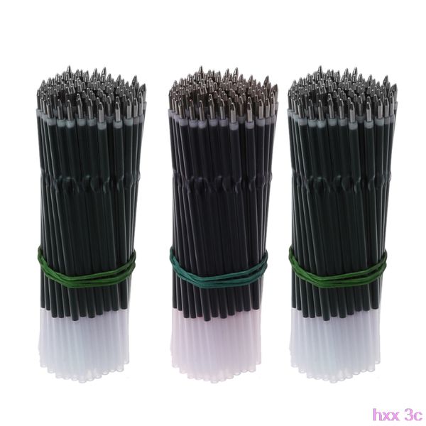 

new 100pcs 0.7mm ballpoint pen refill black blue red stationery school office supply, Black;red