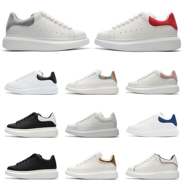

designer platform sneakers men women fashion luxury shoes black white rainbow suede leather mens trainer casual sports shoe