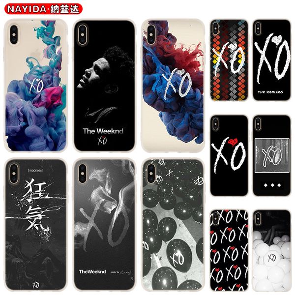 

soft phone case for iphone 11 pro x xr xs max 8 7 6 6s 6plus 5s s10 s11 note 10 plus huawei p30 xiaomi cover the weeknd xo logo