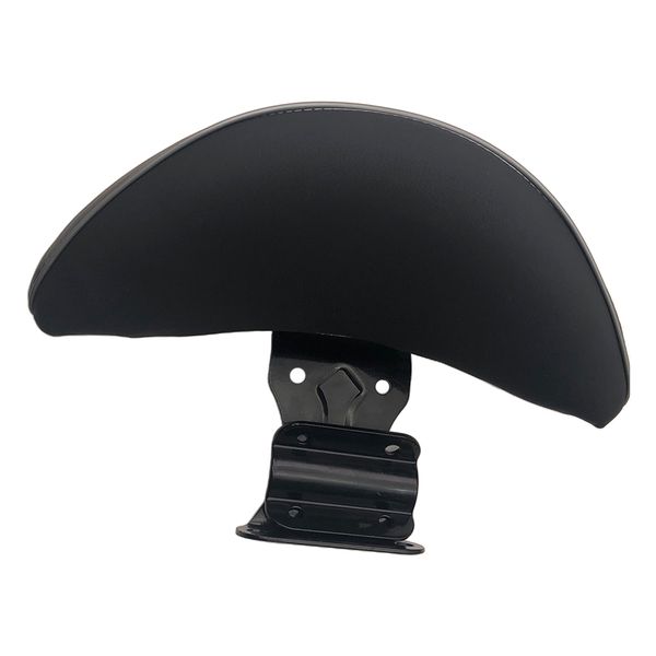 

motorcycle driver backrest soft pad stainless with pu leather - easy to install