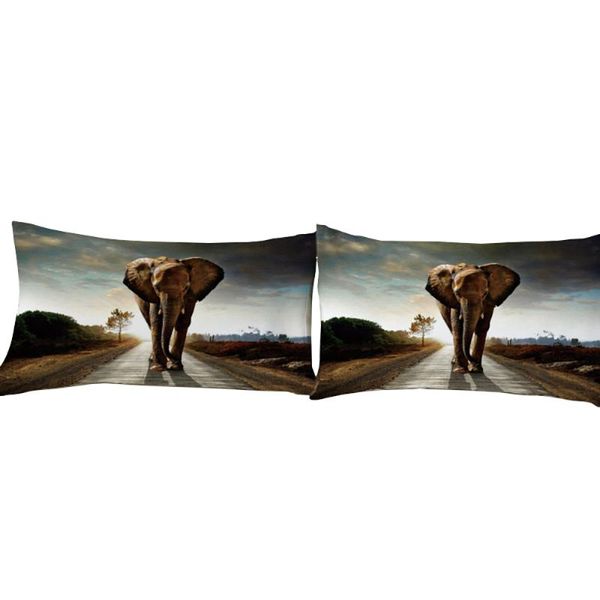 

elephant animal printed pillowcases polyester pillow cover fashion pillow case for bedroom use