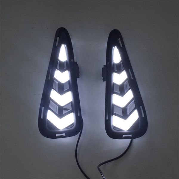 

car accessories led daytime running light for camry 2015 2016 drl cover fog lamp car-styling external front fog lamp