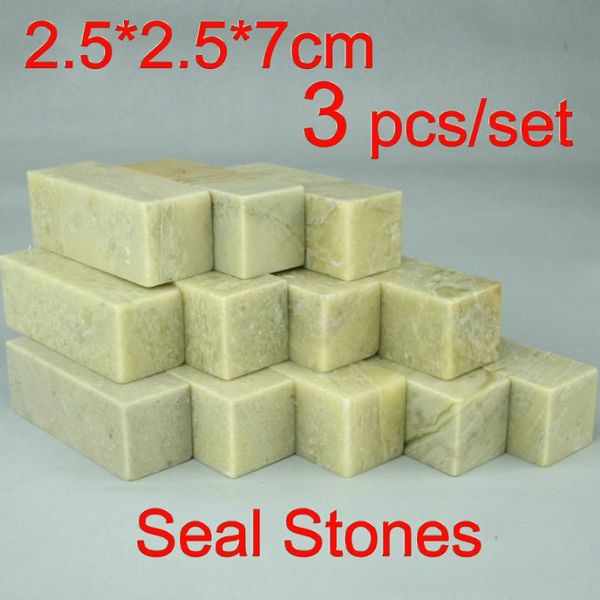

3 pcs/set traditional chinese carving art seal stamp stones for painting calligraphy art set seal cutting engraving