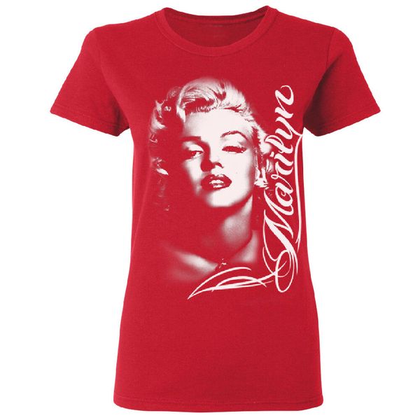 

marilyn monroe potrait blonde star women's t-shirt, White