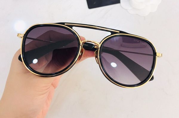

men/woman square gold/black sunglasses sunglasses gafas de sol sunglasses vintage glasses new with box dnum190513-7, White;black
