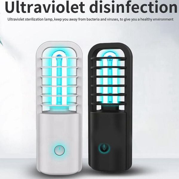 Fahrzeugsterilisationslampe Tragbare UV-Desinfektionslampe USB-Aufladung Haushalts-UVC-UV-Lampe Mini-UV-Sterilisationslicht LJJO7800