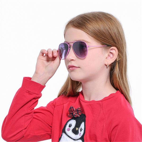 

alikiai fashion kids sunglasses pilot children sun glasses pilot baby sunglasses 100%uv protection oculos de sol, Blue