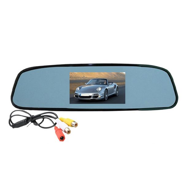 

car monitor reverse universal rearview mirror safe driving lcd screen professional practical auto parking hd video backup