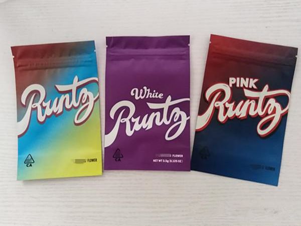 

Ecigarette Vape пылезащитный чехол Майларовый молнии сумки Белый Розовый Runtz сухой травы цветка розничный пакет DHL освобождает перевозку груза