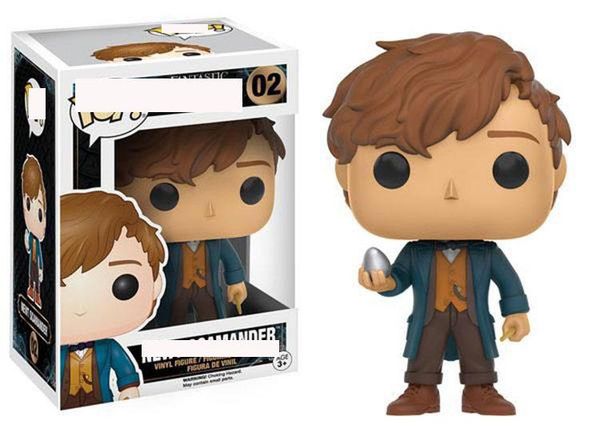 

xmas gift where is funko pop magic animal silver egg newt action figure ornament model q version doll car 02 #