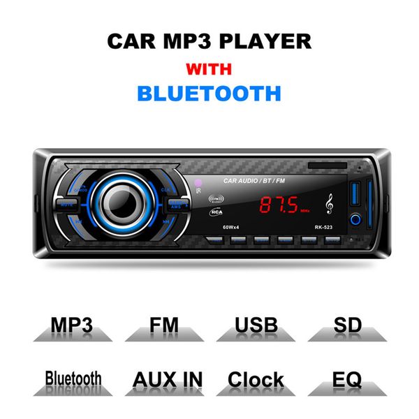 

factory ale mini 1 din bluetooth car stereo audio mp3 player bluetooth speaker card reader usb flash drive fm tuner remote