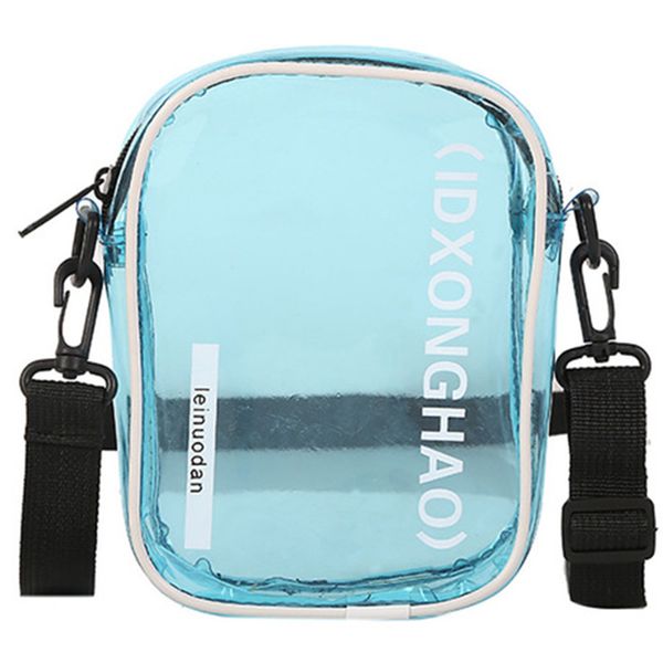 

letter clear ladies transparent bag wild luxury messenger bag shoulder ladies fashion messenger blue