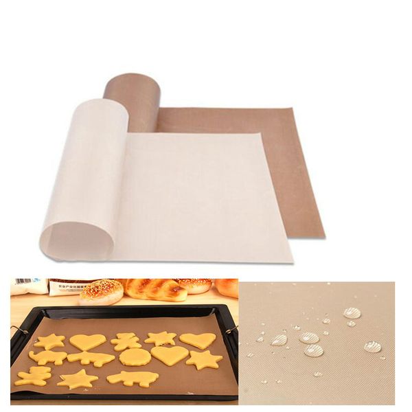 

60x40cm reusable non-stick bbq grill mat 0.11mm thick barbecue baking liners cook pad microwave oven tool 20pcs