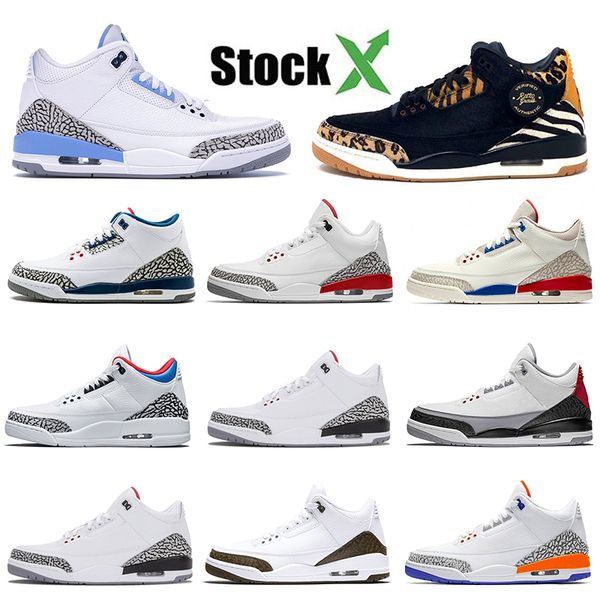 

new 3s animal instinct unc pe men air retro jordan ture blue designer luxury basketball shoes knicks rivals trainer sport sneakers, White;red