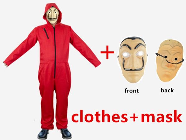 

movie salvador dali money heist the house of paper la casa de papel costume cosplay halloween party costumes with face mask