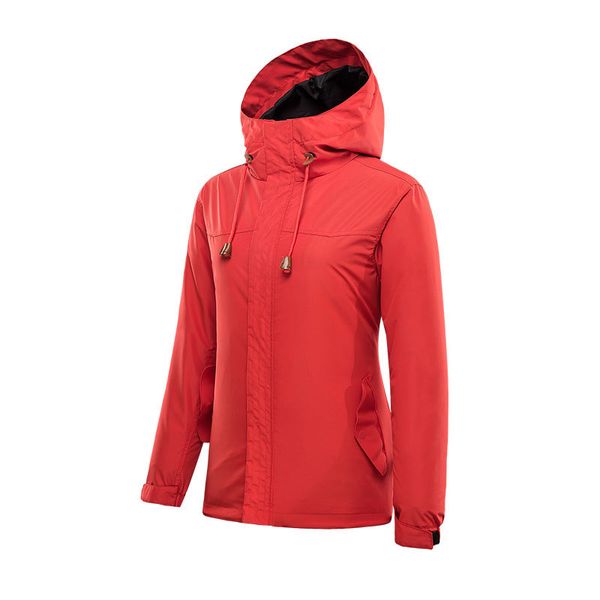 

women's mid-length down feather raincoat jacket three-in-one-piece waterproof wind-resistant warm outdoor jacket