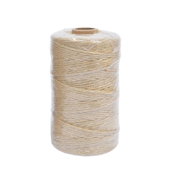 

100m natural rope twine burlap string party wedding gift wrapping cords thread diy scrapbooking florists craft decor new #bl3, Black;white