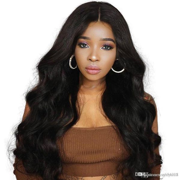 

wave парик для чернокожих женщин объемной волны высокой температуры проволоки париков для черных женщин бразильского pre сорванного с ujibg, Black