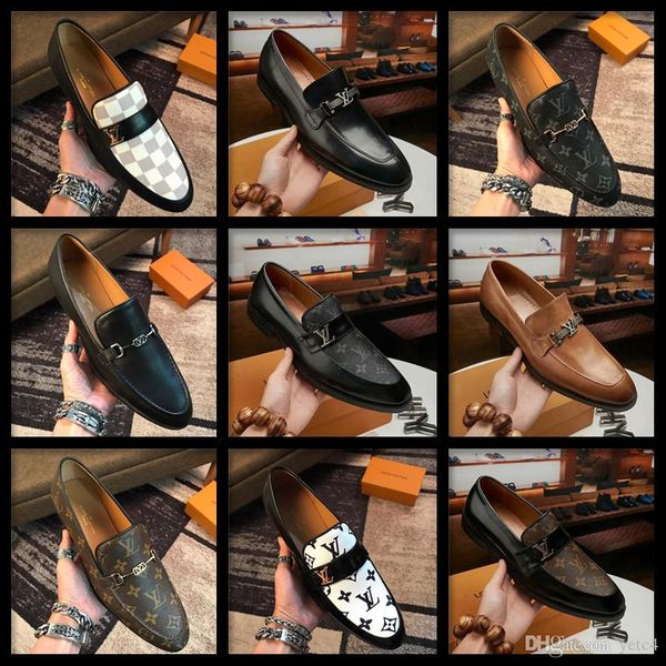 

21ss wedding party footwear flats business shoes 39-44 genuine leather luxury brands oxfords spring and autumn summer dress shoes for male, Black