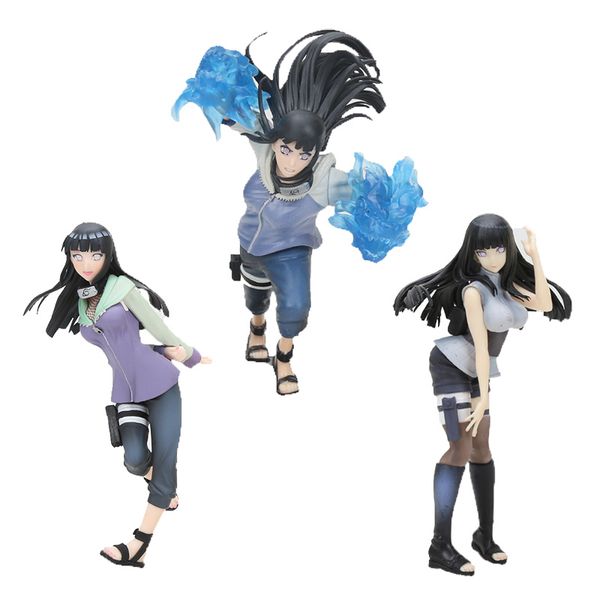 

anime naruto shippuden hyuuga hinata action figure fist battle ver naruto's wife hinata figure toy brinquedos collectible gift t200603