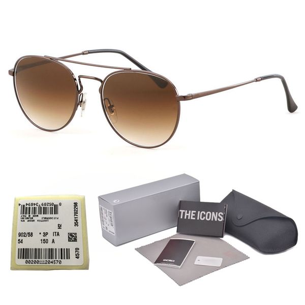 

классический бренд дизайнер круглые солнцезащитные очки мужчина женщины металлический каркас стеклянные линзы очки очки ретро солнцезащитные, White;black