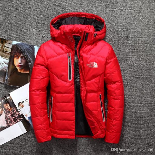 

fashion autumn and winter 90% white duck down fashion winter fashion men's down jacket hooded white duck down coat puffer outwear 686 0, Black